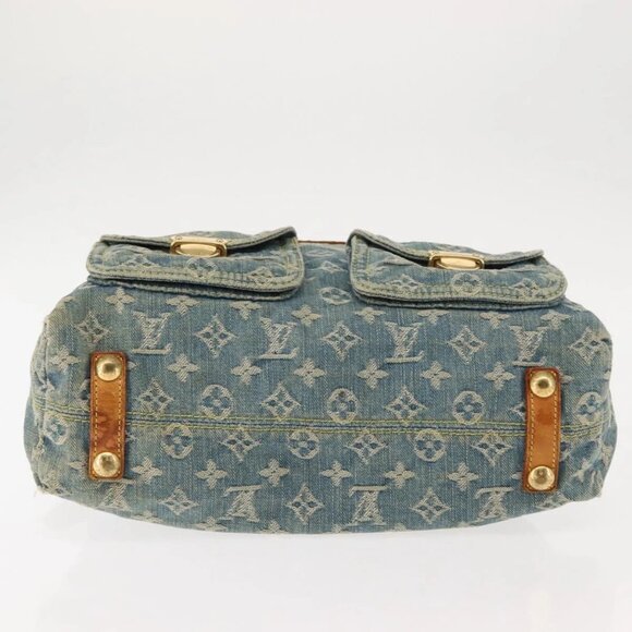 LOUIS VUITTON Monogram Denim Buggy GM Shoulder Bag Blue M95048 LV Auth am9268 - Picture 7 of 16